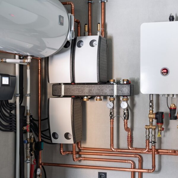 Heating system equipment in a boiler room of modern private house commercial heating services great dunmow